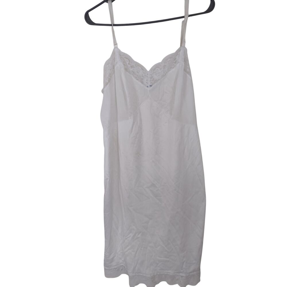 Vintage 80s Mary Barron Nightgown Slip‎ Dress Classic Lightweight Bridal